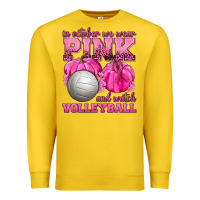 Lemon In October We Wear Pink and Watch Volleyball Premium Sweatshirt - texasbilliewilder