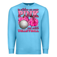 Ocean Blue In October We Wear Pink and Watch Volleyball Premium Sweatshirt - texasbilliewilder
