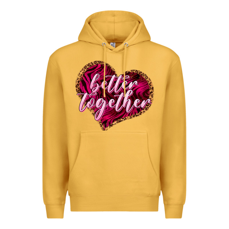 Better Together Valentine's Day Premium Hoodie by HowdyJamesFarm | Teevron