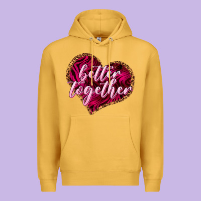 Better Together Valentine's Day Premium Hoodie Designed By Howdyjamesfarm
