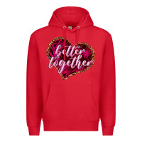 Red Better together Valentine's Day Premium Hoodie - HowdyJamesFarm