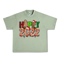 Oil Green happy 2022 with christmas tree cake Urban Heavy Tee - AdoDesignShop