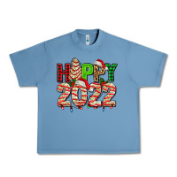 Pebble Blue happy 2022 with christmas tree cake Urban Heavy Tee - AdoDesignShop