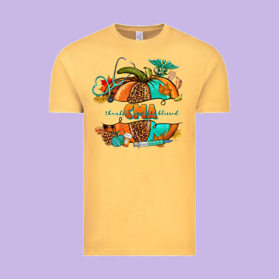 Cma Pumpkin Nurse Vintage Tee Designed By Nancycooperartshop