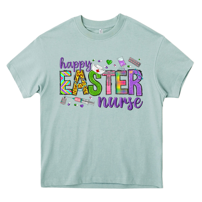 Happy Easter Nurse Heavy Core Tee by Neo Western | Teevron