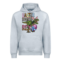 Heather Grey Easter Saurus Rex Urban Hoodie - OliviaCreatesArt