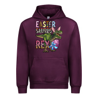 Mauve Wine Easter Saurus Rex Urban Hoodie - OliviaCreatesArt