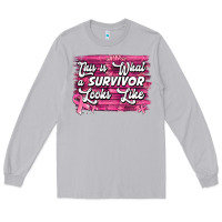 Moon Dust This is what a survivor looks like Breast Cancer Long Sleeve Tee - NancyCooperArtShop