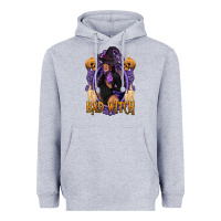 Heather Grey Bad Witch Black Woman Heavyweight Hoodie - texasbilliewilder