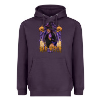 Plum Bad Witch Black Woman Heavyweight Hoodie - texasbilliewilder