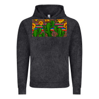 Vintage Black sunflowers and cactus license plate Vintage Hoodie - Artiststas