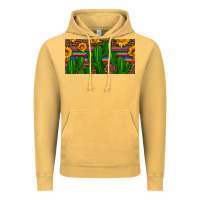 Vintage Mustard sunflowers and cactus license plate Vintage Hoodie - Artiststas