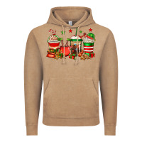 Vintage Coffee Christmas elfs coffee Vintage Hoodie - Jasminsmagicworld