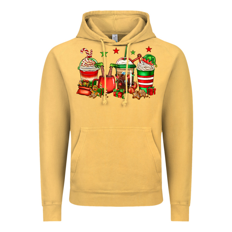 Christmas Elfs Coffee Vintage Hoodie by Jasminsmagicworld | Teevron