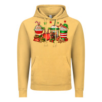 Vintage Mustard Christmas elfs coffee Vintage Hoodie - Jasminsmagicworld
