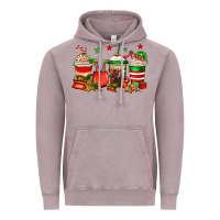 Vintage Zinc Christmas elfs coffee Vintage Hoodie - Jasminsmagicworld