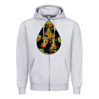 Heather Grey Black Cat Halloween Teardrop Zipper Hoodie - LillyAllenDesigns