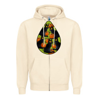 Sandshell Black Cat Halloween Teardrop Zipper Hoodie - LillyAllenDesigns