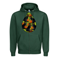 Sports Green Black Cat Halloween Teardrop Zipper Hoodie - LillyAllenDesigns