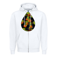 White Black Cat Halloween Teardrop Zipper Hoodie - LillyAllenDesigns