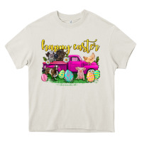 Cream happy easter truck with farm animal Heavy Core Tee - Neo Western