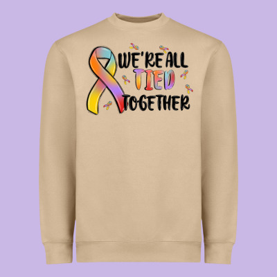 We Are All Tied Together Heavyweight Sweatshirt Designed By Maliassmallbusiness
