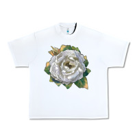 White pillow fight rose Urban Heavy Tee - LillyAllenDesigns