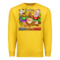 Lemon happy hallothanksmas coffee cups with ghost turkey Premium Sweatshirt - texasbilliewilder
