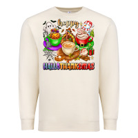 Sandshell happy hallothanksmas coffee cups with ghost turkey Premium Sweatshirt - texasbilliewilder