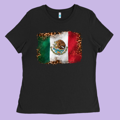Mexican And Leopard Flag Ladies Tee Designed By Cts Tumbler Store