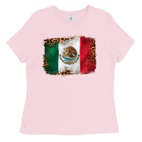 Bubblegum Pink mexican and leopard flag Ladies Tee - CTS Tumbler Store