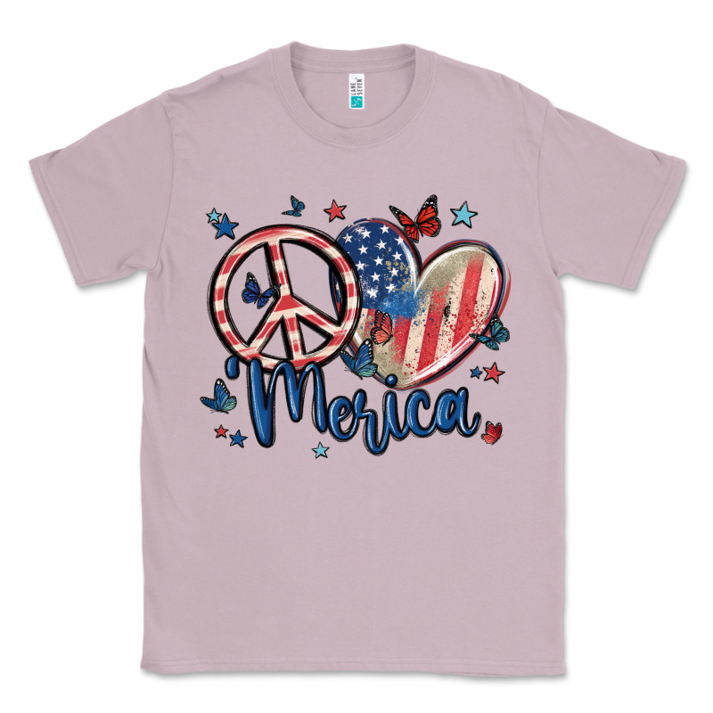 Peace Love 'merica Classic Tee by MaliasSmallBusiness | Teevron