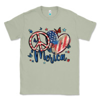 Matcha peace love 'merica Classic Tee - MaliasSmallBusiness