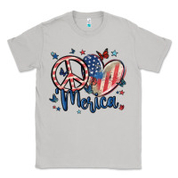Moon Dust peace love 'merica Classic Tee - MaliasSmallBusiness