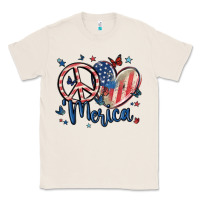 Natural peace love 'merica Classic Tee - MaliasSmallBusiness