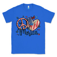 True Royal peace love 'merica Classic Tee - MaliasSmallBusiness