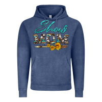 Vintage Denim show mom aztec cowhide sunflower and arrow Vintage Hoodie - Artiststas