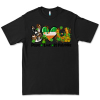 Black peace love st patricks Premium Tee - AdoDesignShop