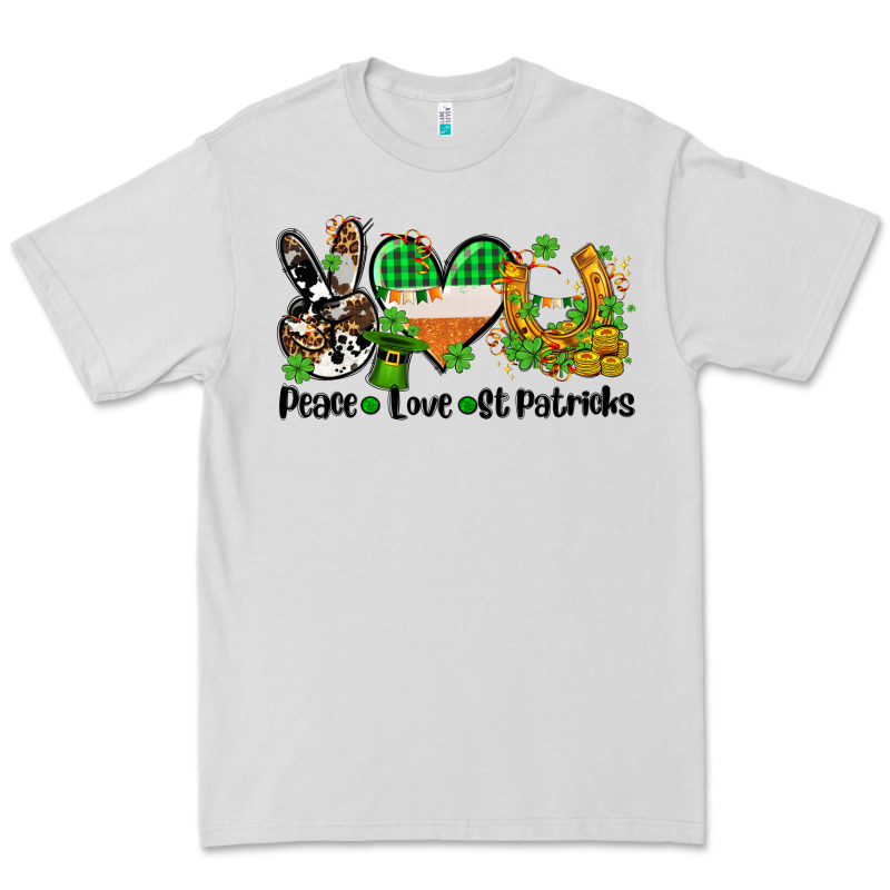 Peace Love St Patricks Premium Tee by AdoDesignShop | Teevron