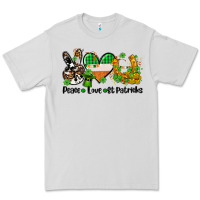 Dove Grey peace love st patricks Premium Tee - AdoDesignShop