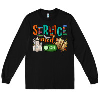 Black service mode on Long Sleeve Tee - NancyCooperArtShop