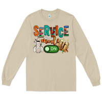 Mushroom service mode on Long Sleeve Tee - NancyCooperArtShop