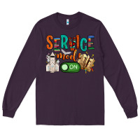 Plum service mode on Long Sleeve Tee - NancyCooperArtShop