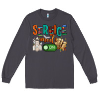 Smoke service mode on Long Sleeve Tee - NancyCooperArtShop