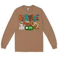 Toasted Coconut service mode on Long Sleeve Tee - NancyCooperArtShop