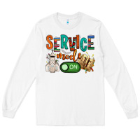 White service mode on Long Sleeve Tee - NancyCooperArtShop