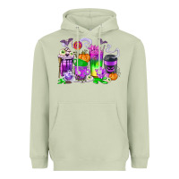 Matcha Halloween Coffee Cups Heavyweight Hoodie - texasbilliewilder