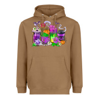 Toasted Coconut Halloween Coffee Cups Heavyweight Hoodie - texasbilliewilder