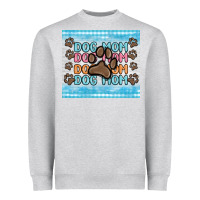 Heather Grey dog mom Heavyweight Sweatshirt - MaliasSmallBusiness