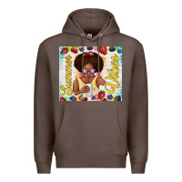 Coffee summer vibes afro kid Premium Hoodie - TumblerDesignByShophia